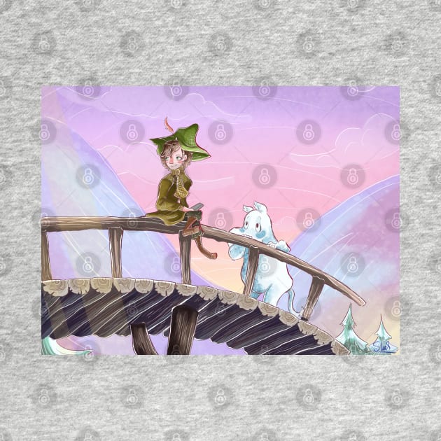 Snufkin and Moomintroll by Ryaartt